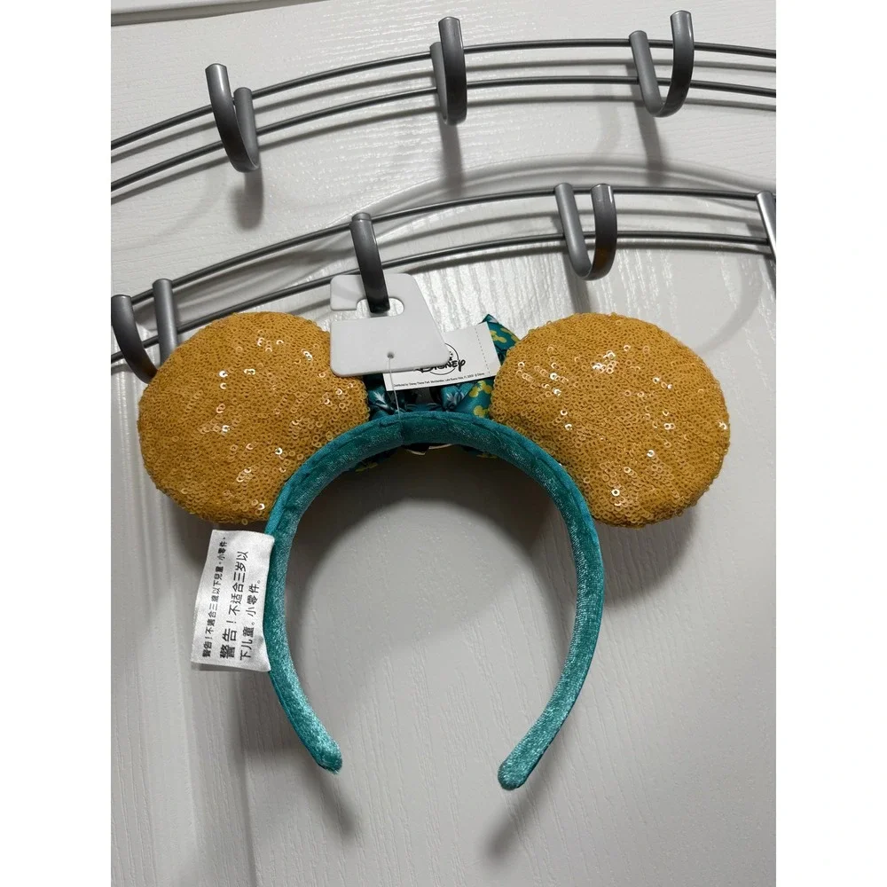 New Disney Parks Epcot Pavillion Limencello Saluti Minnie Ears Sequined Headband